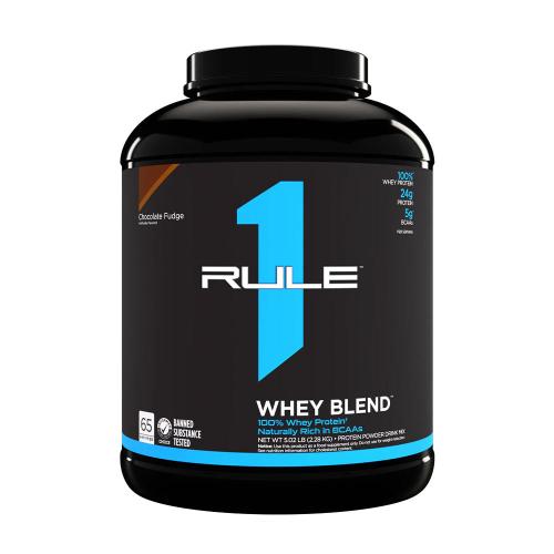 Rule1 Whey Blend  (2280 g, Fudge cu Ciocolată)