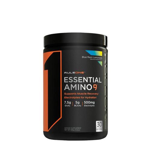 Rule1 Essential Amino 9  (345 g, Limonadă cu zmeură albastră)