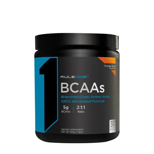 Rule1 BCAAs  (222 g, Explozie de Portocale)