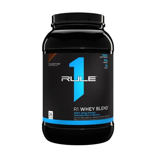 Rule1 Whey Blend  (897 g, Fudge cu Ciocolată)