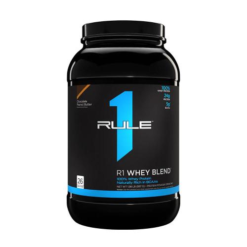 Rule1 Whey Blend  (897 g, Unt de Arahide cu Ciocolată)