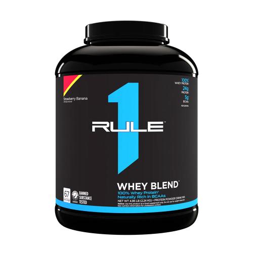 Rule1 Whey Blend  (2240 g, Căpșuni și Banane)