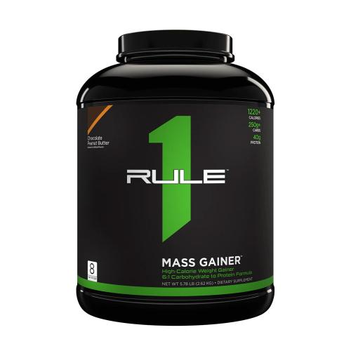 Rule1 R1 Mass Gainer (2600 g, Unt de Arahide cu Ciocolată)