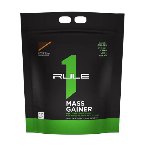 Rule1 R1 Mass Gainer (5210 g, Unt de Arahide cu Ciocolată)