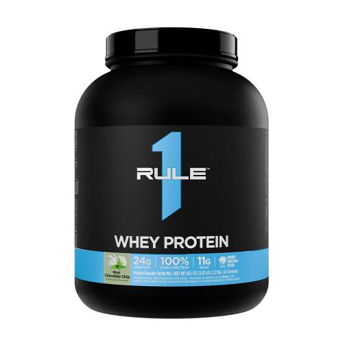 Rule1 Whey Protein (2,27 kg, Ciocolată cu mentă și fulgi)