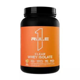 Rule1 Clear Whey Isolate (689 g, Piersici și Mango)