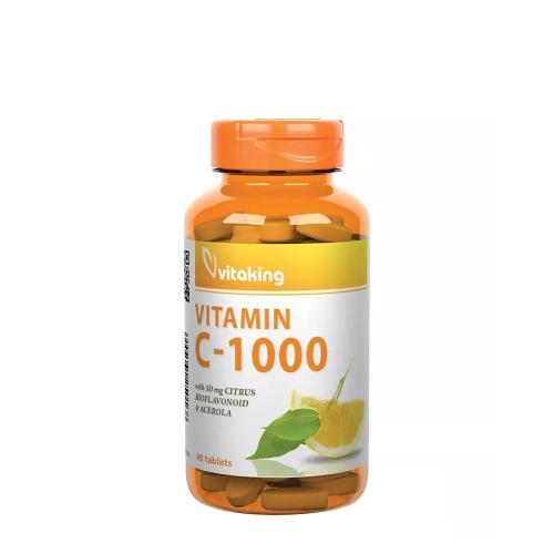 Vitaking Vitamin C 1000 mg with 50 mg Citrus Bioflavonoids and Acerola (90 Comprimate)