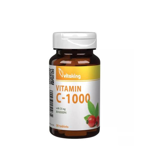 Vitaking Vitamin C 1000 mg with Rosehip (30 Comprimate)