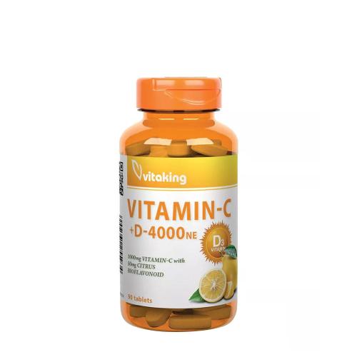 Vitaking Vitamin C-1000 + D-4000 (90 Comprimate)