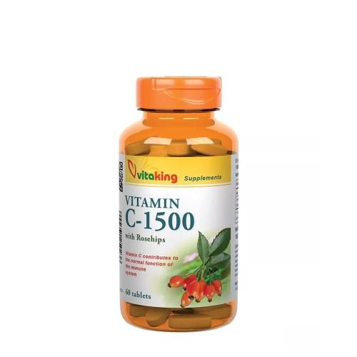 Vitaking Vitamin C-1500 With Rosehips (60 Comprimate)
