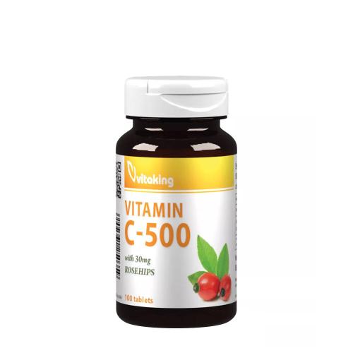 Vitaking Vitamin C-500 with Rosehips (100 Comprimate)