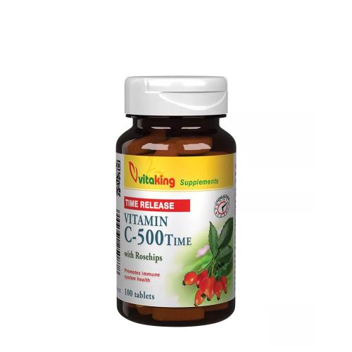 Vitaking Vitamin C-500 Time Release with Rosehips (100 Comprimate)