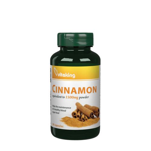 Vitaking Scorțișoară 375 mg - Cinnamon 375 mg (90 Capsule)