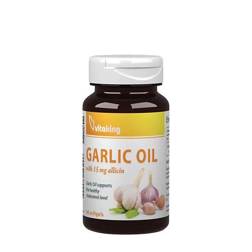 Vitaking Ulei de usturoi cu 15 mg alicină - Garlic Oil with 15 mg allicin (90 Capsule moi)