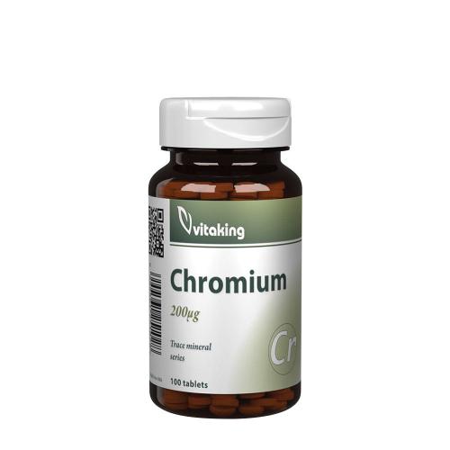 Vitaking Crom 200 mcg - Chromium 200 mcg (100 Comprimate)