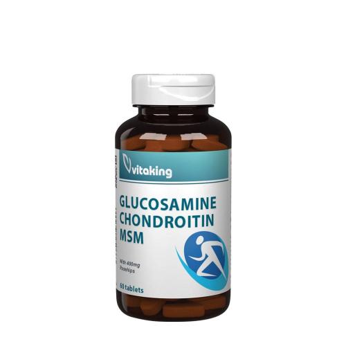 Vitaking Glucozamină, condriotină și MSM - Glucosamine, Chondriotin & MSM (60 Comprimate)