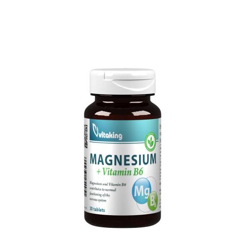 Vitaking Citrat de magneziu + B6 - Magnesium Citrate + B6 (30 Comprimate)