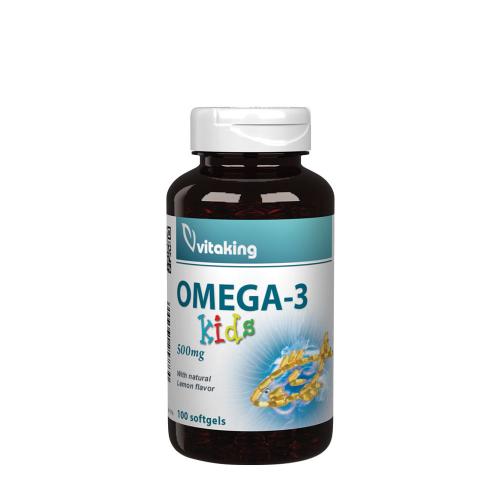 Vitaking Omega-3 copii 500 mg - Omega-3 kids 500 mg (100 Capsule moi)