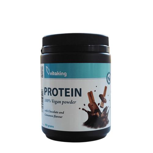 Vitaking 100% pudră de proteine vegane - 100% Vegan Protein powder (400 g, Ciocolată-scorțișoară)