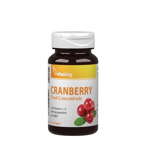 Vitaking Concentrat de fructe de merișor + C + E 4200 mg - Cranberry Fruit Concentrate + C + E 4200 mg (90 Capsule moi)