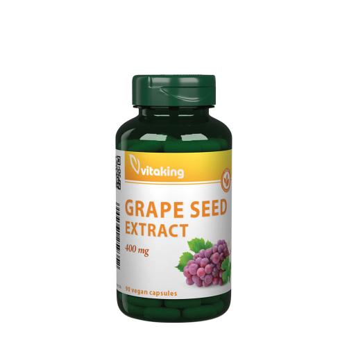 Vitaking Extract de semințe de struguri 400 mg - Grapeseed Extract 400 mg (90 Capsule Vegetale)