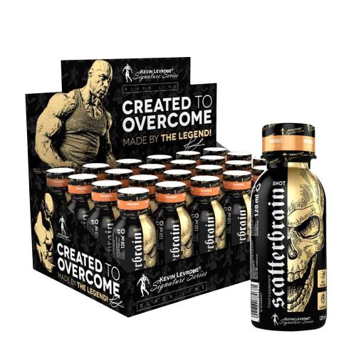 Kevin Levrone Scatterbrain Shot Box (24 x 120 ml, Portocale și Cireșe)