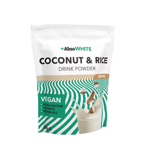 AbsoRICE Absowhite Coconut & Rice Drink Powder (300 g, Natural, Fără adaos de aromă)