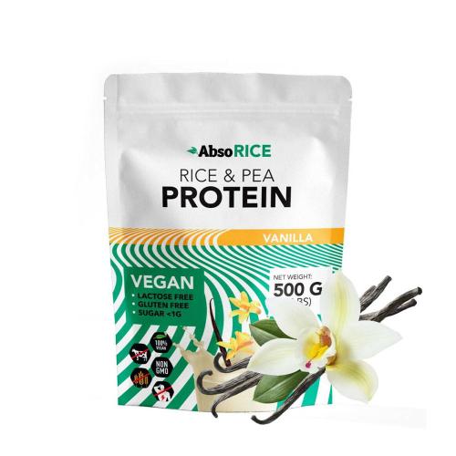 AbsoRICE Rice & Pea Protein - Vegan Protein Powder (500 g, Vanilie)