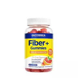 Enzymedica Fiber+ Gummies (90 Jeleuri, Portocale Roșii)