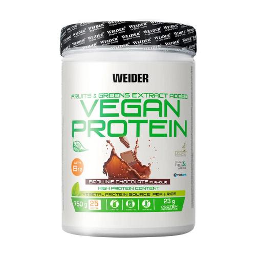Weider Vegan Protein (750 g, Brownie cu Ciocolată)