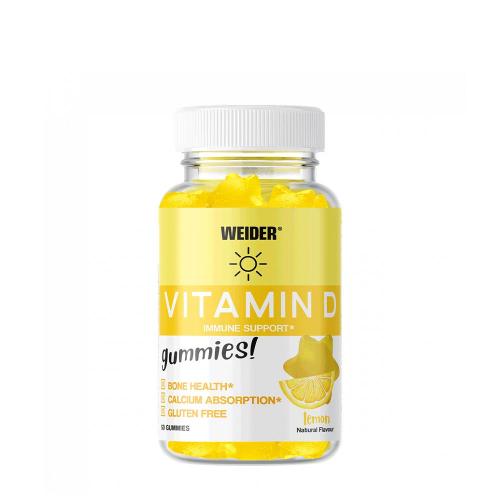 Weider Vitamin D Gummies (50 Jeleuri, Lămâie)