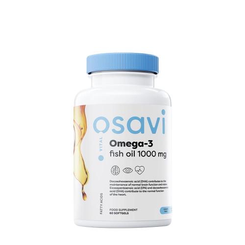 Osavi Omega-3 Fish Oil - 1000 mg - Lemon flavour (60 Capsule moi)