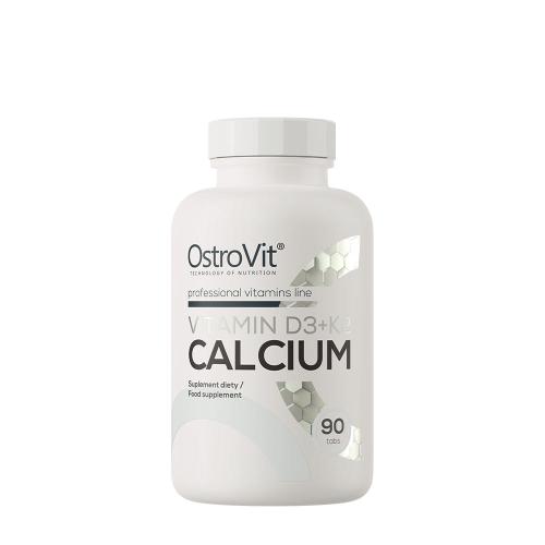 OstroVit Vitamin D3 + K2 + Calcium (90 Comprimate)