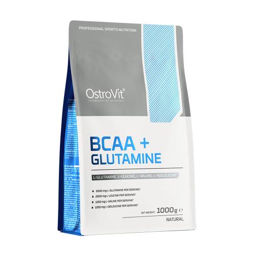 OstroVit BCAA + Glutamină - BCAA + Glutamine (1000 g, Natural)