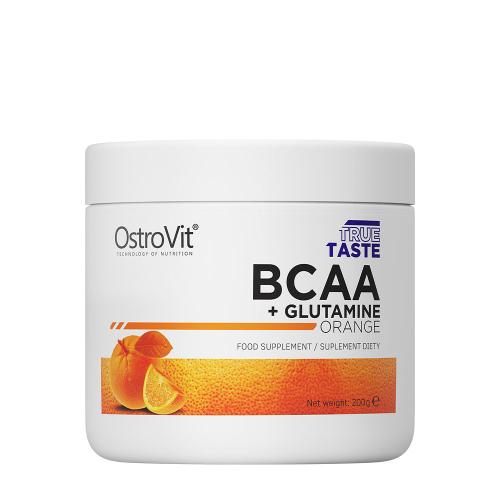 OstroVit BCAA + Glutamină - BCAA + Glutamine (200 g, Portocale)