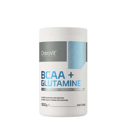 OstroVit BCAA + Glutamină - BCAA + Glutamine (500 g, Natural)