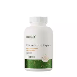   OstroVit Bromelaină + Papaina 100% vegetal - Bromelain + Papain 100% Vege (100 Capsule)