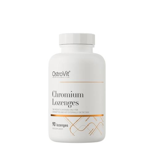 OstroVit Pastile de crom - Chromium Lozenges (90 Comprimate de Supt, Multifructe)