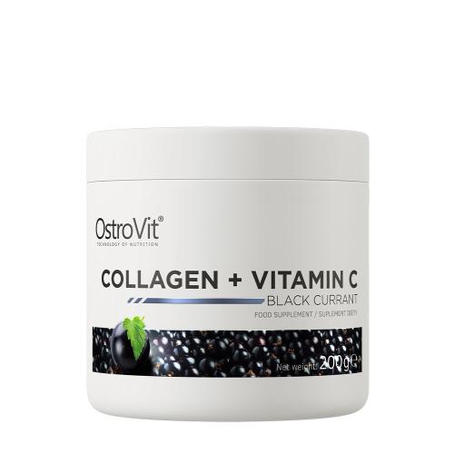 OstroVit Colagen + Vitamina C - Collagen + Vitamin C (200 g, Coacăze Negre)