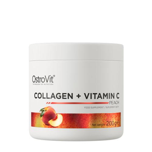 OstroVit Colagen + Vitamina C - Collagen + Vitamin C (200 g, Piersică)