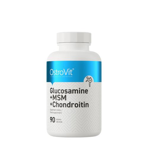 OstroVit Glucozamină + MSM + Condroitină - Glucosamine + MSM + Chondroitin (90 Comprimate)