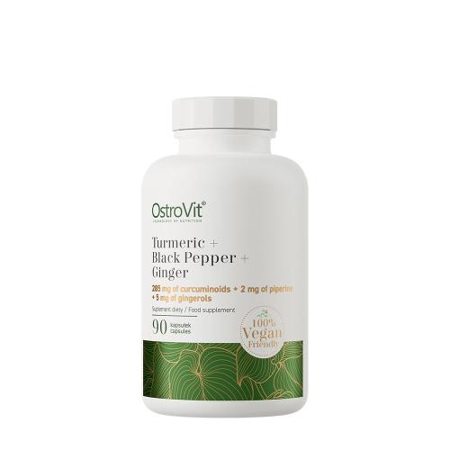 OstroVit Turmeric + piper negru + ghimbir VEGE - Turmeric + Black Pepper + Ginger VEGE (90 Capsule)