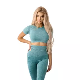 OstroVit Seamless Short-Sleeve Crop Top (XS, Verde)