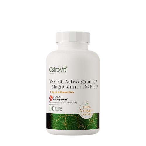 OstroVit KSM-66 Ashwagandha® + Magnesium + B6 P-5-P (90 Capsule Vegetale)