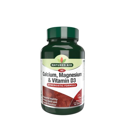 Natures Aid Calcium, Magnesium + Vitamin D3 (90 Comprimate)