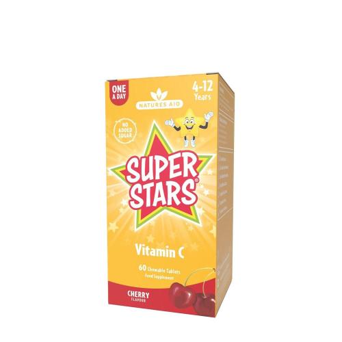 Natures Aid Super Stars Vitamin C - Cherry Flavor (60 Comprimate masticabile)