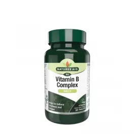   Natures Aid Complexul de vitamine B - Vitamin B Complex (90 Comprimate)