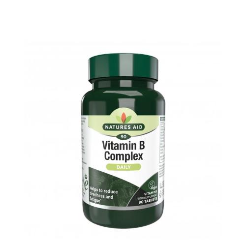 Natures Aid Complexul de vitamine B - Vitamin B Complex (90 Comprimate)