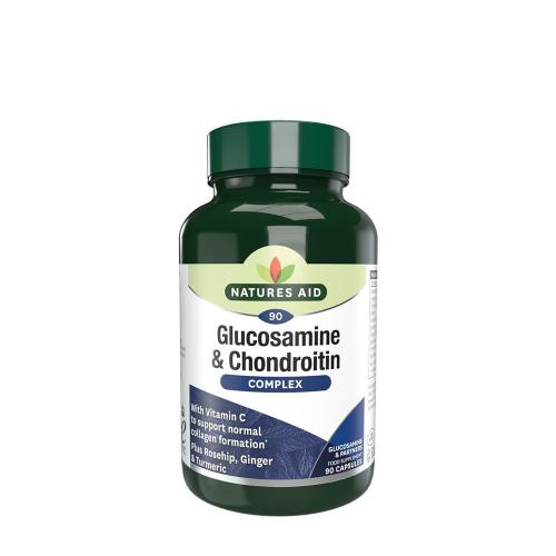 Natures Aid Complex de glucozamină și condroitină - Glucosamine & Chondroitin Complex (90 Capsule)