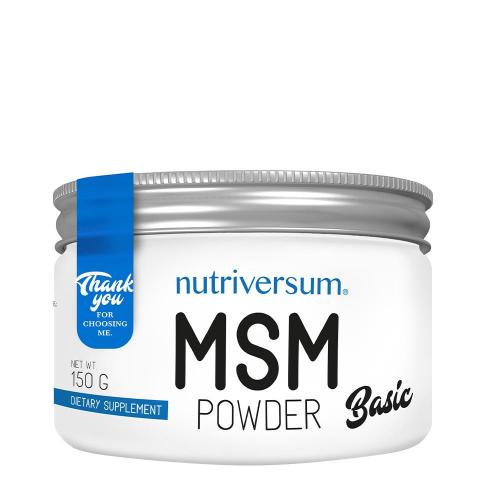 Nutriversum MSM Powder - BASIC (150 g, Fără adaos de aromă)